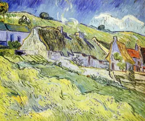 A Group of Cottages by Vincent van Gogh Oil Painting