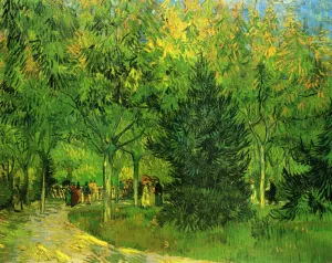 A Lane in the Public Garden at Arles Oil painting by Vincent van Gogh