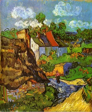 Houses in Auvers Oil painting by Vincent van Gogh