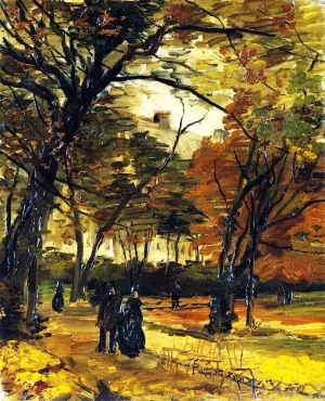 In the Bois de Boulogne by Vincent van Gogh Oil Painting