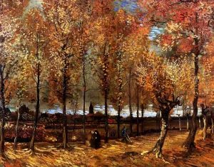 Lane with Poplars Oil painting by Vincent van Gogh