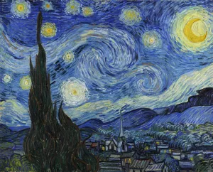 The Starry Night Oil painting by Vincent van Gogh