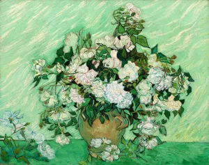 White Roses by Vincent van Gogh Oil Painting