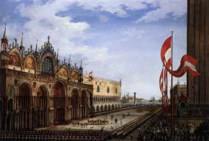 The Return of the Horses of San Marco by Vincenzo Chilone Oil Painting