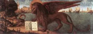 The Lion of St Mark by Vittore Carpaccio Oil Painting