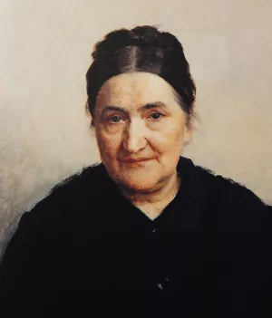 Portrait of Katarina Bibica by Vlaho Bukovac Oil Painting