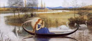 My Soul is an Enchanted Boat... by Walter Crane Oil Painting
