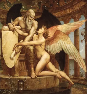The Roll of Fate by Walter Crane Oil Painting