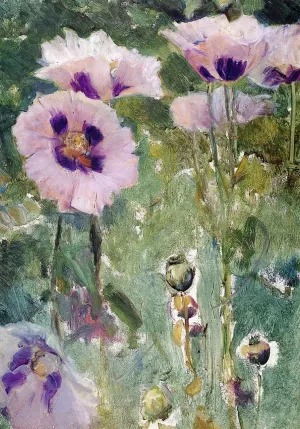 Poppies, Pavillon Colombe by Walter Gay Oil Painting
