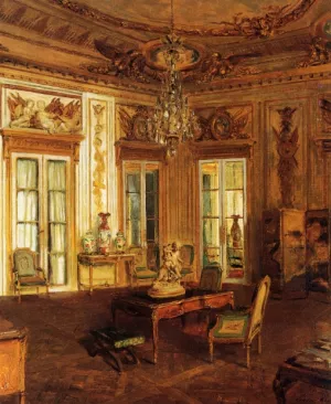 Salon des Aigles, Hotel Crillon by Walter Gay Oil Painting