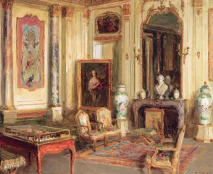 Salon in the Mus?e Jacauemart-Andr? by Walter Gay Oil Painting