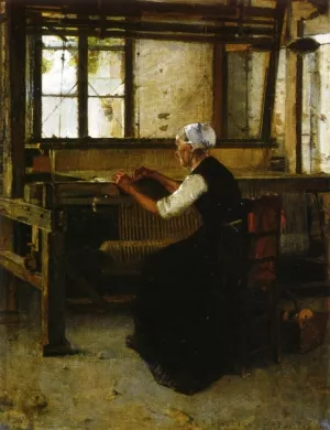 The Weaver by Walter Gay Oil Painting