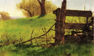 Gate to the Apple Orchard at Olana by Walter Launt Palmer Oil Painting