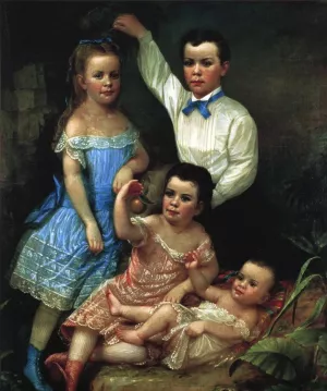 The Keith Children by Washington Bogart Cooper Oil Painting