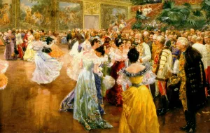 Court Ball at the Hofburg by Wilhelm Gause Oil Painting
