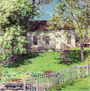 The Little White House by Willard Leroy Metcalf Oil Painting
