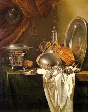 Still Life with Chafing Dish by Willem Kalf Oil Painting