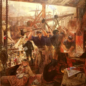 Iron and Coal by William Bell Scott Oil Painting