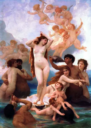 The Birth of Venus by William-Adolphe Bouguereau Oil Painting