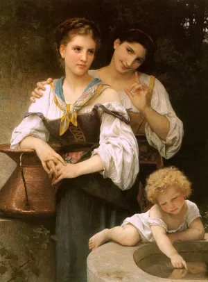 The Secret by William-Adolphe Bouguereau Oil Painting