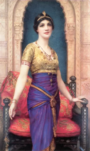 An Egyptian Beauty Oil painting by William Clarke Wontner