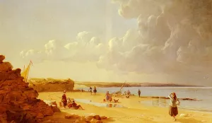 On The Northeast Coast by William Crosby Oil Painting