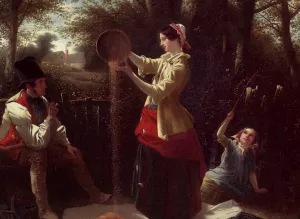 Winnowing by William Edward Millner Oil Painting