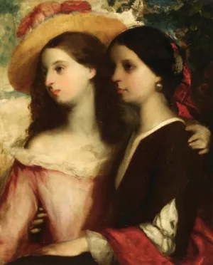 Friends by William Etty Oil Painting