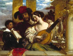 Il Duetto by William Etty Oil Painting