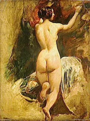 Nude Woman from Behind by William Etty Oil Painting