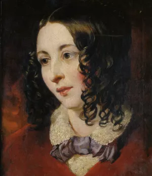 Portrait of Miss Eliza Cook by William Etty Oil Painting