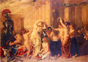 Venus and Her satellites by William Etty Oil Painting