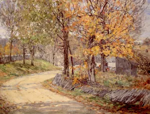 Autumn Roadside, Kentucky by William Forsyth Oil Painting