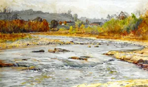 Whitewater Rapids also known as Where Waters Murmur by William Forsyth Oil Painting