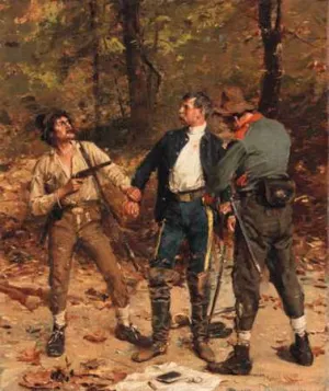 Captured by Confederates by William Gilbert Gaul Oil Painting