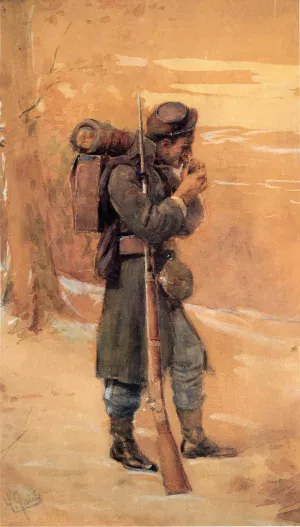 The Infantryman by William Gilbert Gaul Oil Painting