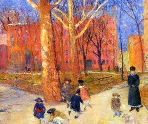 29 Washington Square by William Glackens Oil Painting