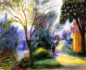 Along the Marne Oil painting by William Glackens