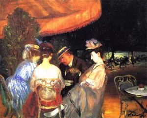 Cafe de la Paix by William Glackens Oil Painting