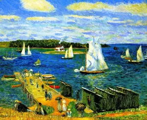 Mahone Bay by William Glackens Oil Painting