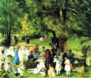 May Day in Central Park by William Glackens Oil Painting