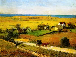 New England Landscape by William Glackens Oil Painting