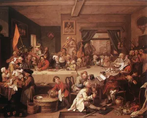 An Election Entertainment by William Hogarth Oil Painting