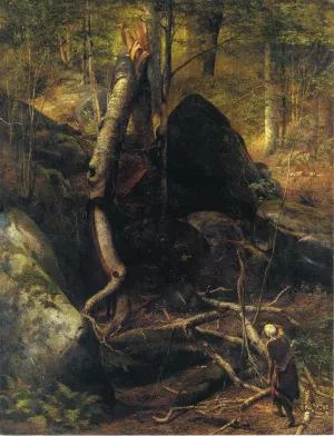 The Fallen Landmark by William Holbrook Beard Oil Painting