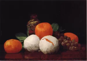 Still Life with Wrapped Tangerines by William Joseph McCloskey Oil Painting