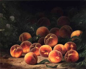 Bounty of Peaches by William Mason Brown Oil Painting