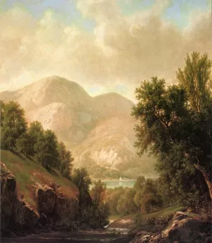 The Winding Stream by William Mason Brown Oil Painting