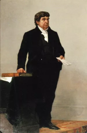 Justice Lemuel Shaw by William Morris Hunt Oil Painting