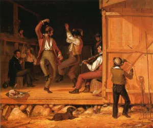 Dance of the Haymakers by William Sidney Mount Oil Painting