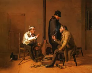 The Long Story also known as The Tough Story by William Sidney Mount Oil Painting